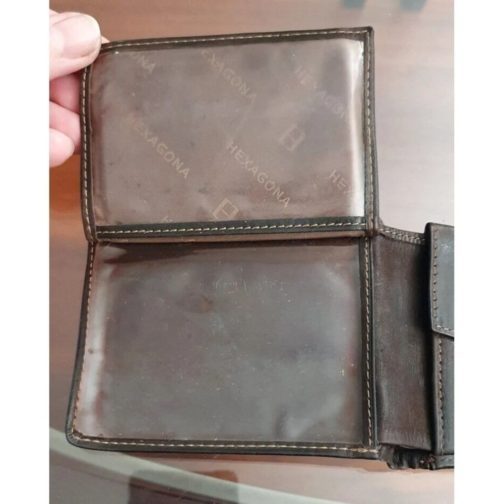 Hexagona Vintage Leather Wallet